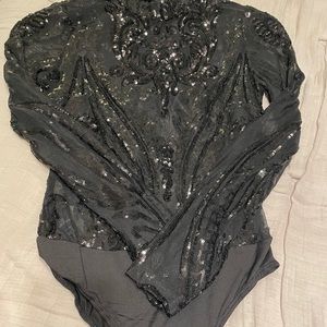 NEW YEAR’S OUTFIT!!! Sequin Bodysuit